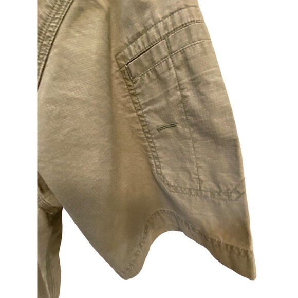 Carhartt Mens Green Shirt Sz M Short Sleeve Cotton Pockets Logo Heavy Rugged - Picture 4 of 5